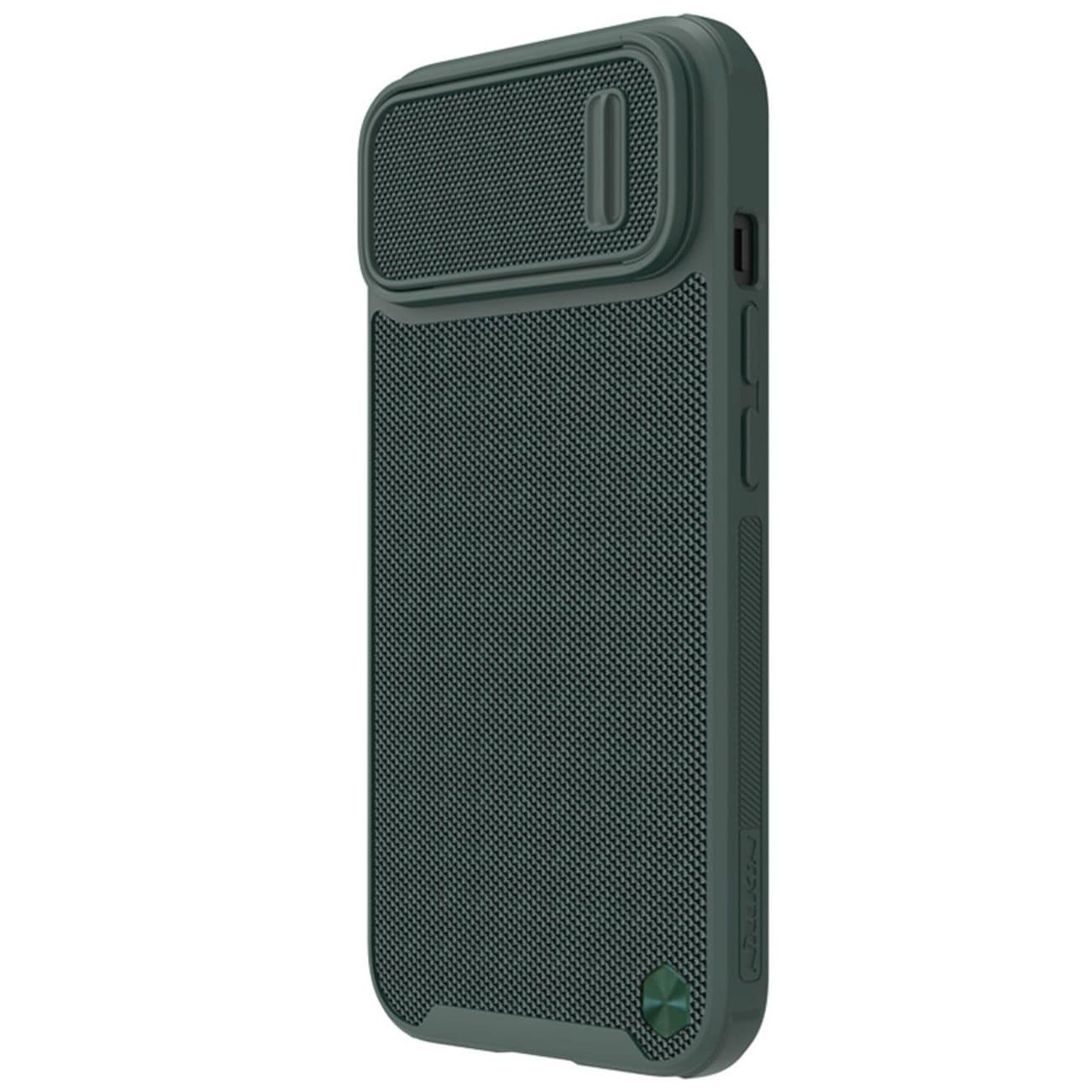 Nillkin Textured S Case iPhone 14 Plus pansret cover med kameradæksel grøn