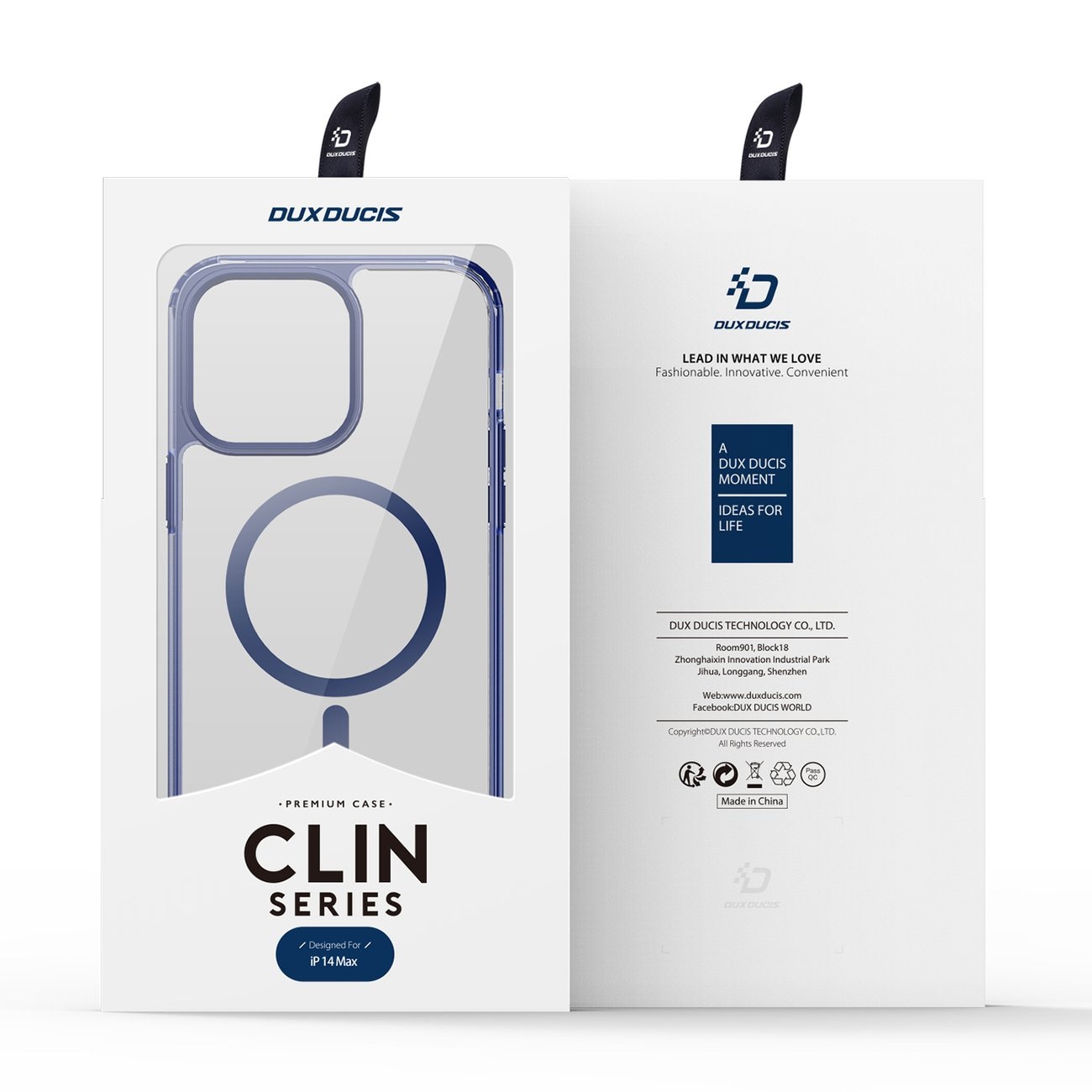 Dux Ducis Clin2-etui til iPhone 14 Plus magnetisk MagSafe-cover blå