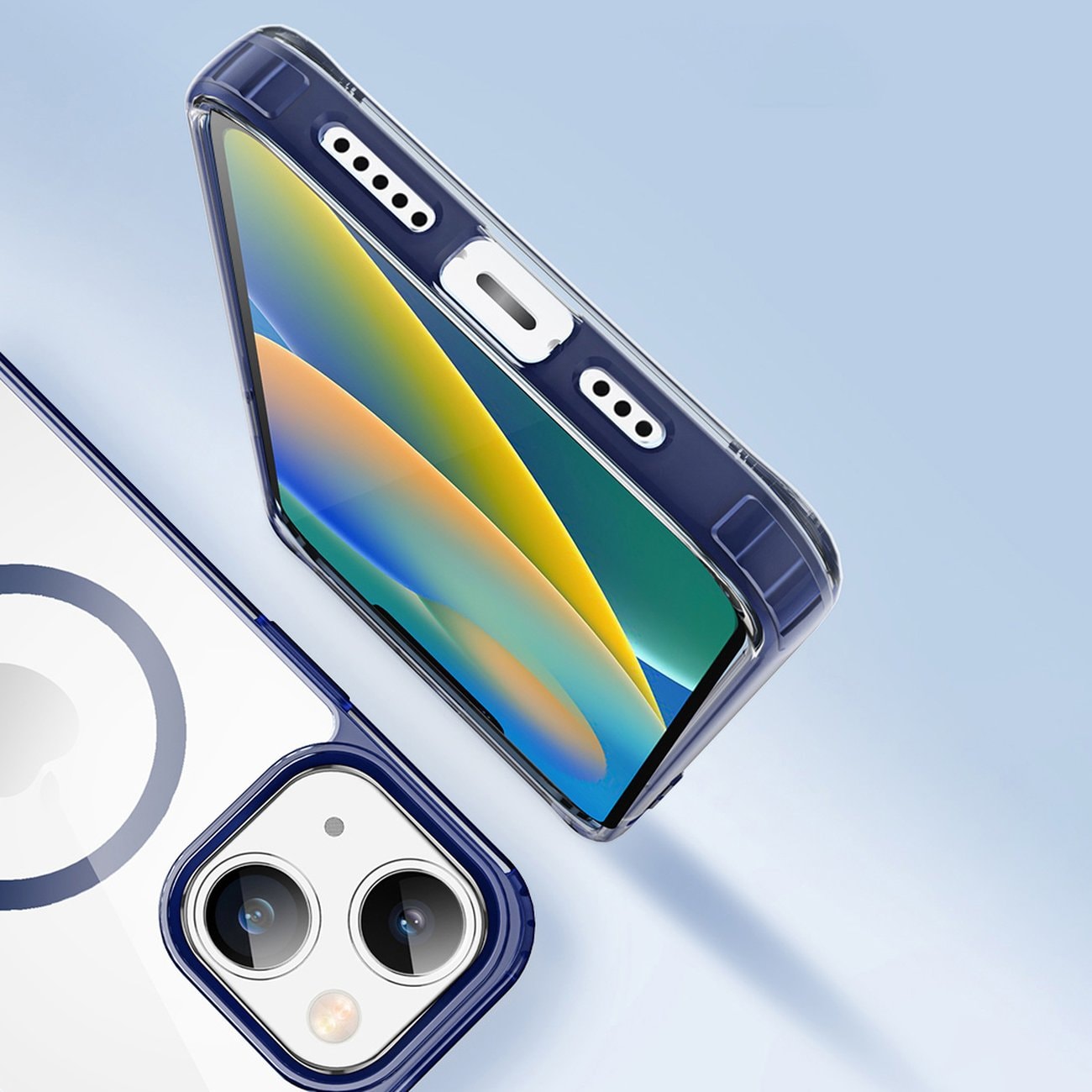 Dux Ducis Clin2-etui til iPhone 14 Plus magnetisk MagSafe-cover blå