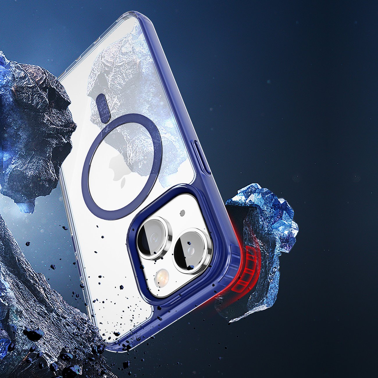 Dux Ducis Clin2-etui til iPhone 14 Plus magnetisk MagSafe-cover blå
