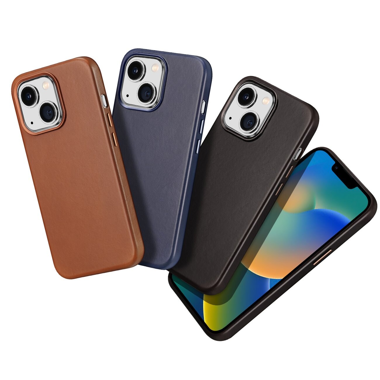 Dux Ducis Naples Etui til iPhone 14 Plus Lædercover (MagSafe-kompatibel) Mørkebrun