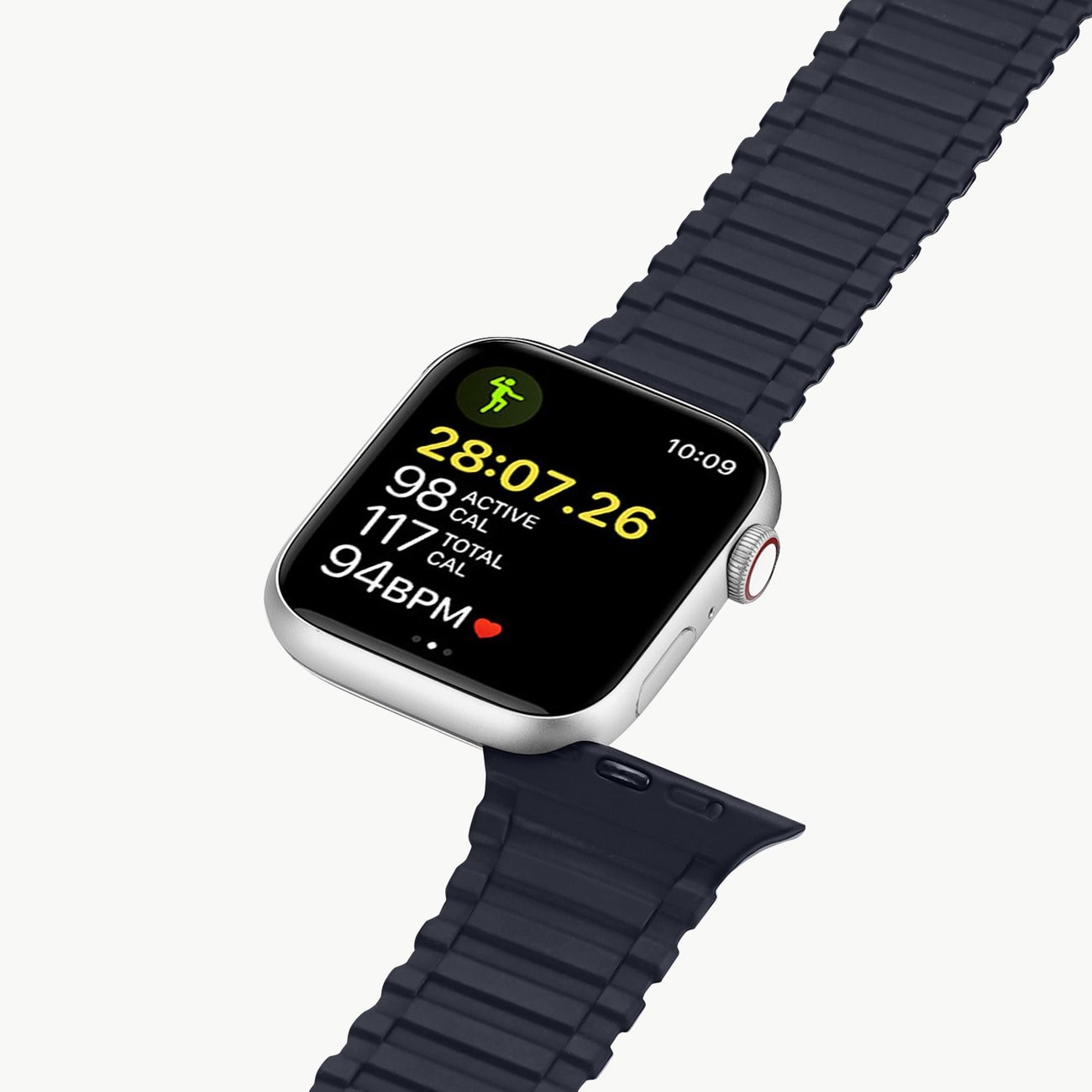 Dux Ducis Armor Strap for Apple Watch SE 1-9 (41, 40, 38 mm) silicone magnetic band blue