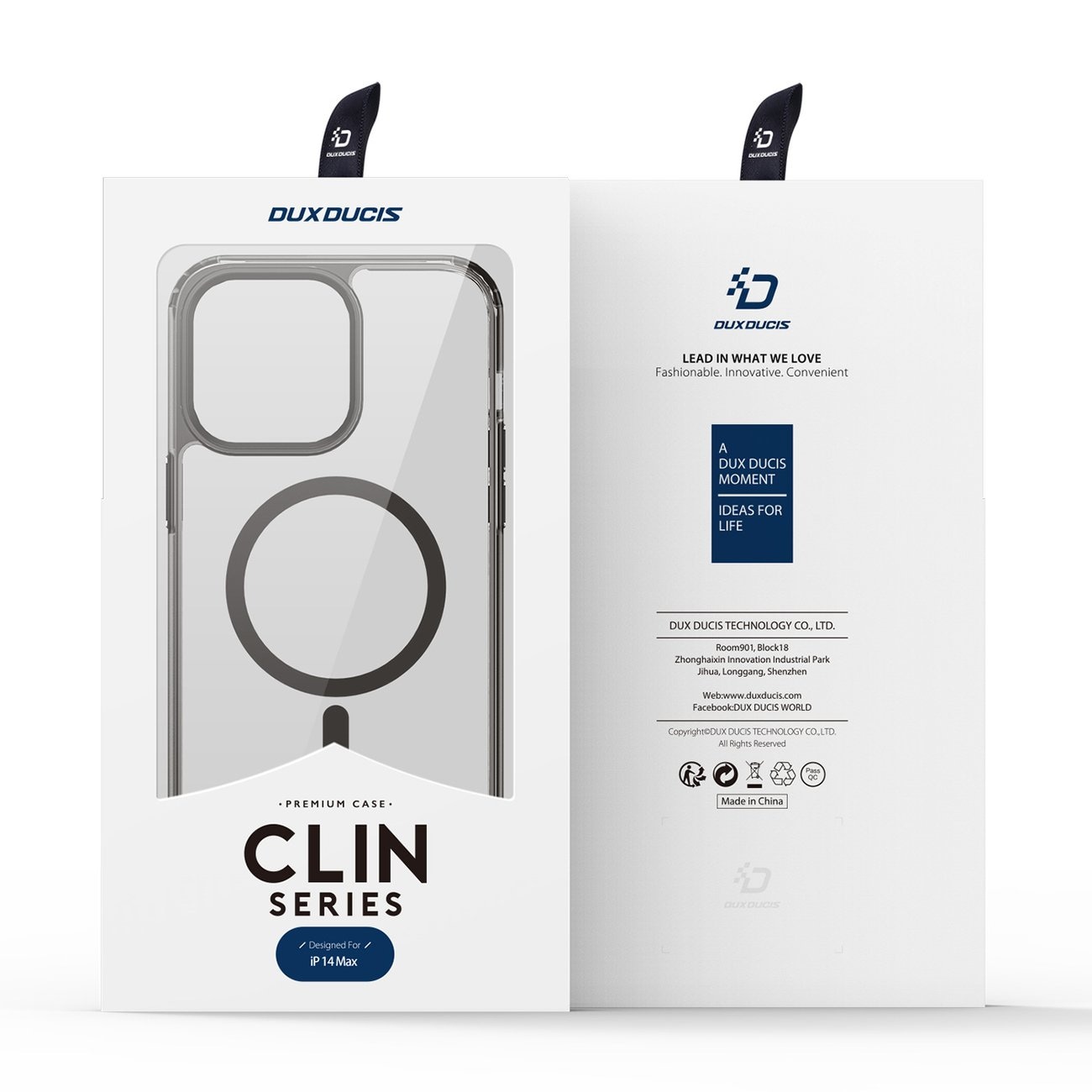 Dux Ducis Clin2-etui til iPhone 14 Plus magnetisk cover MagSafe grå