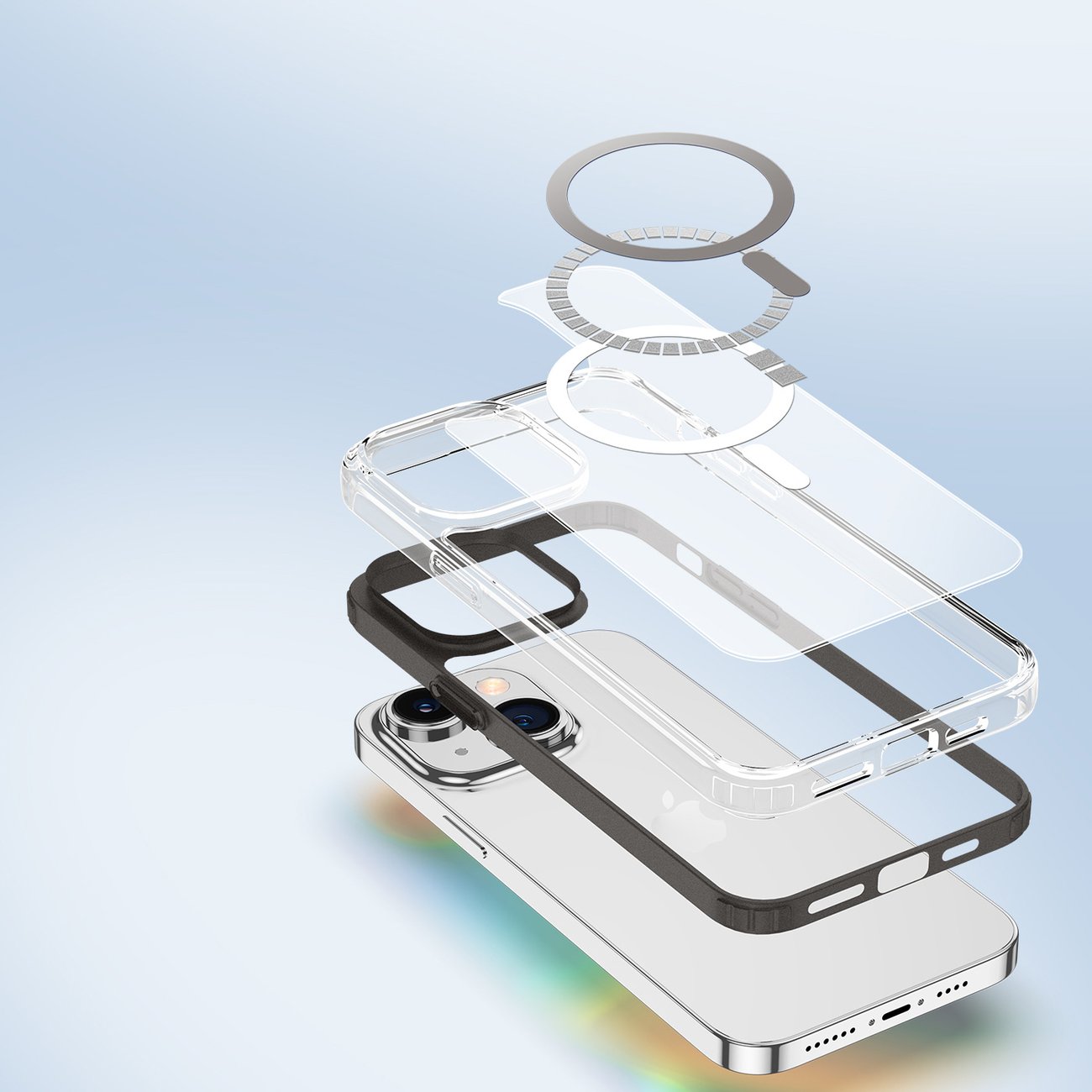 Dux Ducis Clin2-etui til iPhone 14 Plus magnetisk cover MagSafe grå