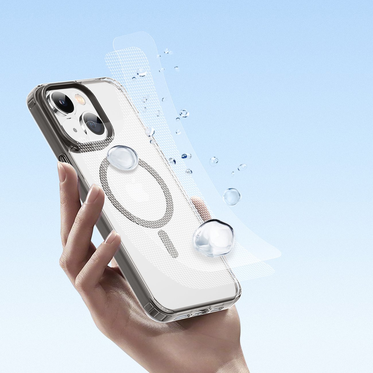 Dux Ducis Clin2-etui til iPhone 14 Plus magnetisk cover MagSafe grå