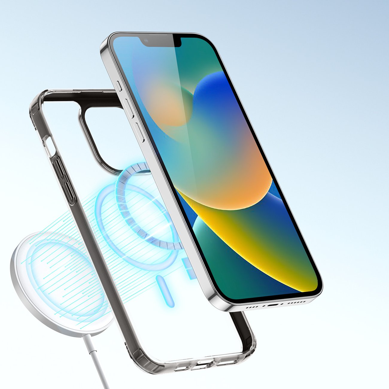 Dux Ducis Clin2-etui til iPhone 14 Plus magnetisk cover MagSafe grå