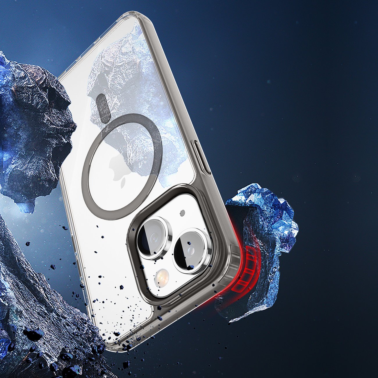 Dux Ducis Clin2-etui til iPhone 14 Plus magnetisk cover MagSafe grå