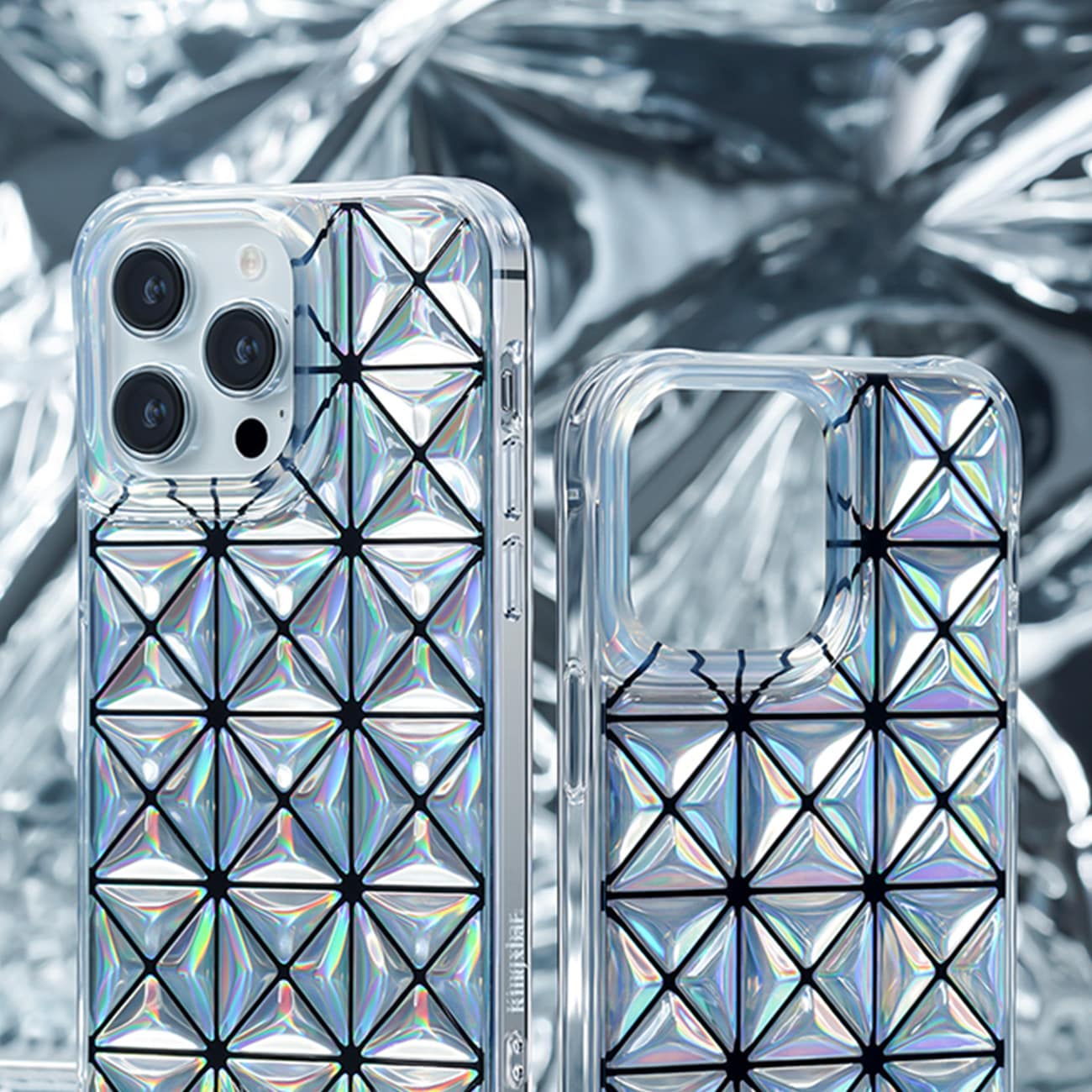 Kingxbar Miya Series-etui til iPhone 14 Pro bagcover hvid