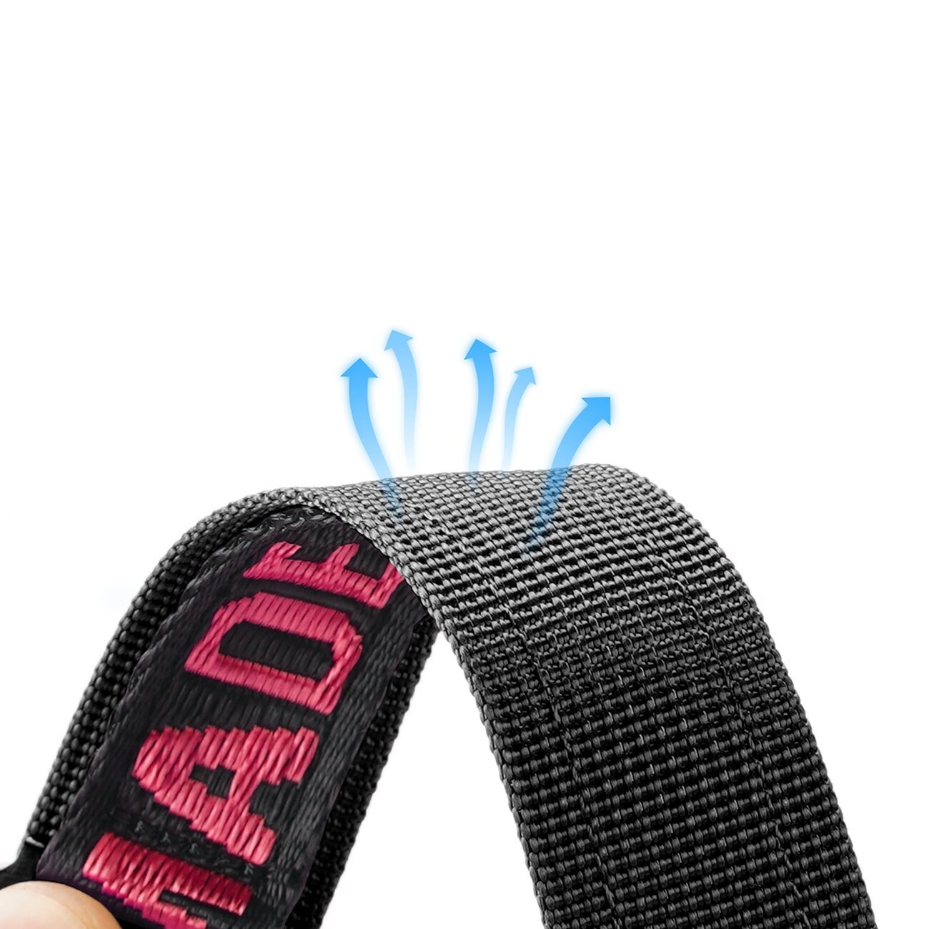 Dux Ducis Apple Watch Ultra-rem (udendørs) Nylonarmbånd Sort/Rød til SE, 1-9 (49-42 mm)