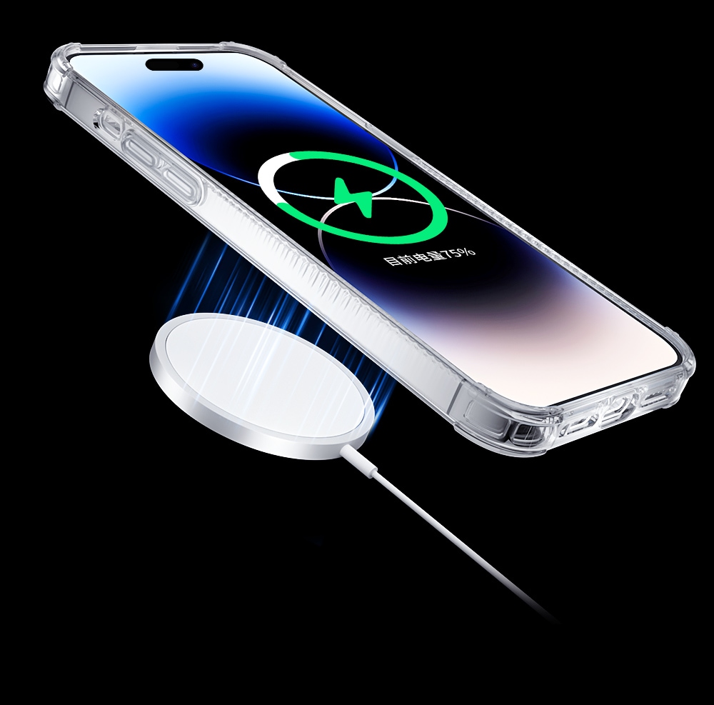 Kingxbar PQY Go Out Series magnetisk etui til iPhone 14 Plus MagSafe sort