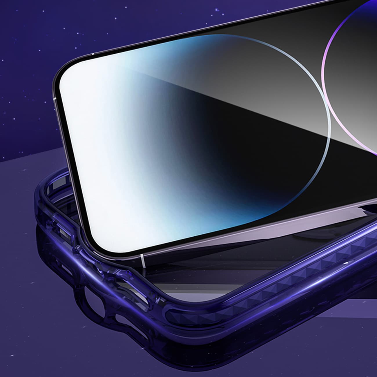 Kingxbar PQY Ice Crystal Series magnetisk etui til iPhone 14 Plus MagSafe sølv