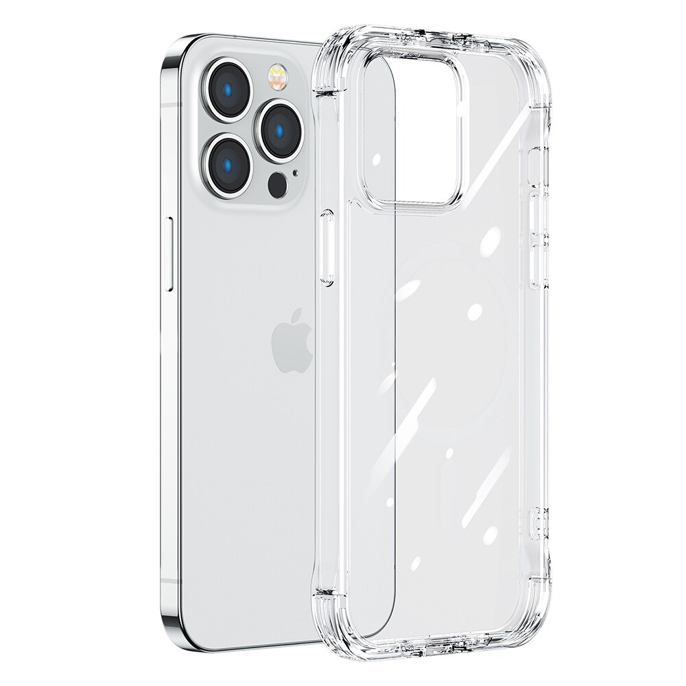 Joyroom Defender Series Case Cover til iPhone 14 Armored Hook Cover Stand Clear (JR-14H1)