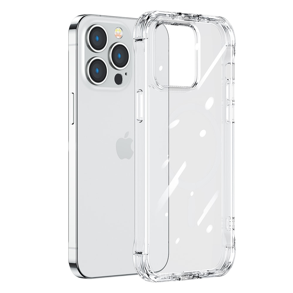 Joyroom Defender Series Case Cover til iPhone 14 Plus Armored Hook Cover Stand Clear (JR-14H3)