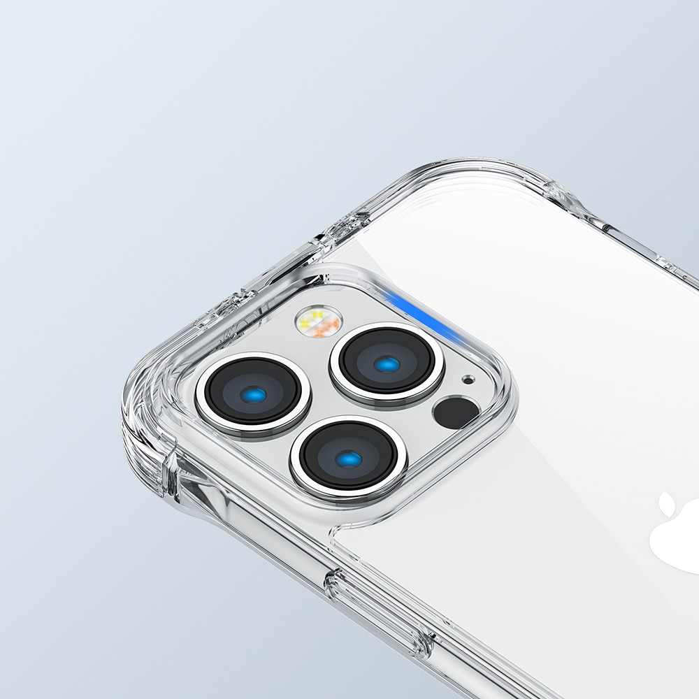 Joyroom Defender Series Case Cover til iPhone 14 Plus Armored Hook Cover Stand Clear (JR-14H3)