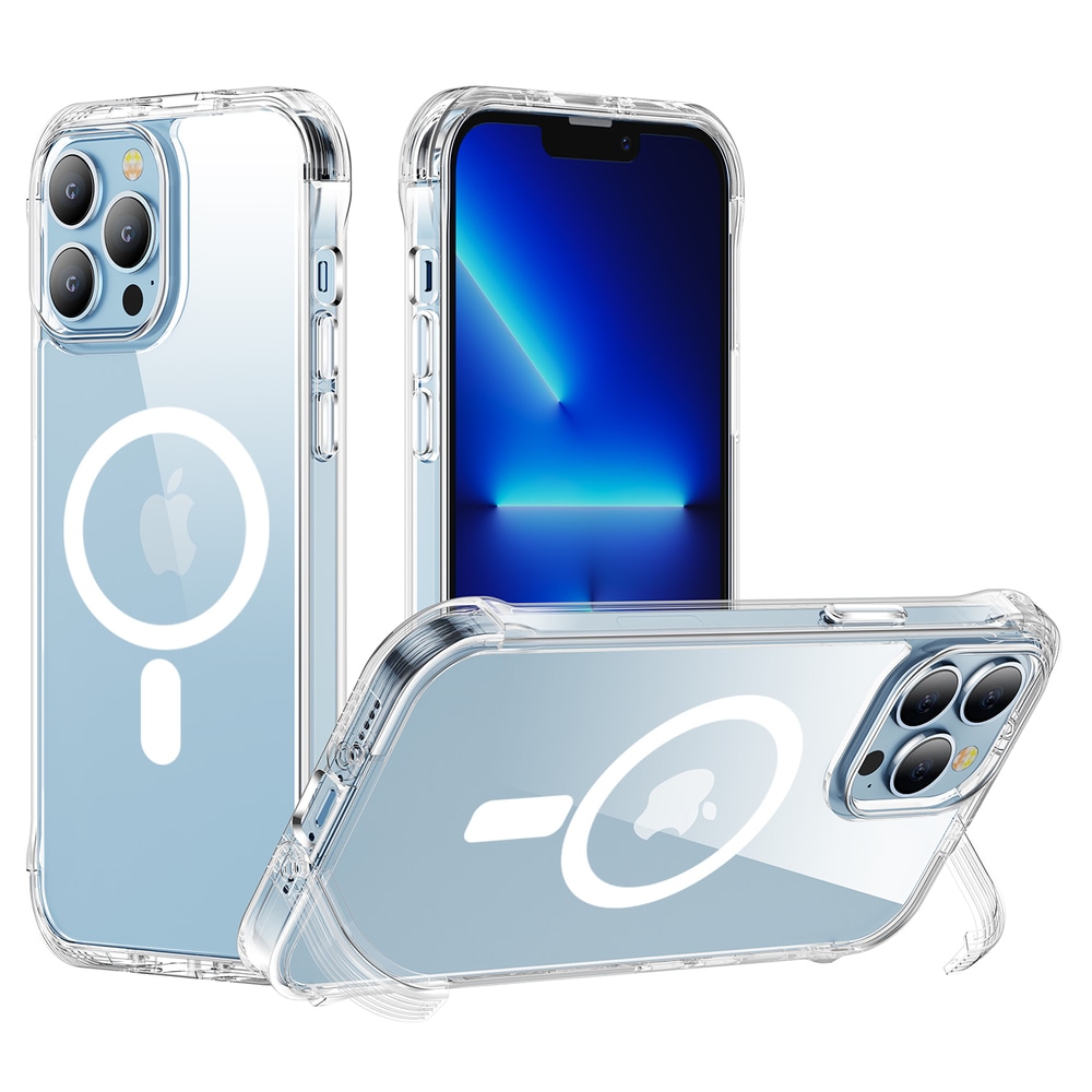 Joyroom Magnetisk Defender etui til iPhone 14 Plus, panseret med kroge, klar (MagSafe)