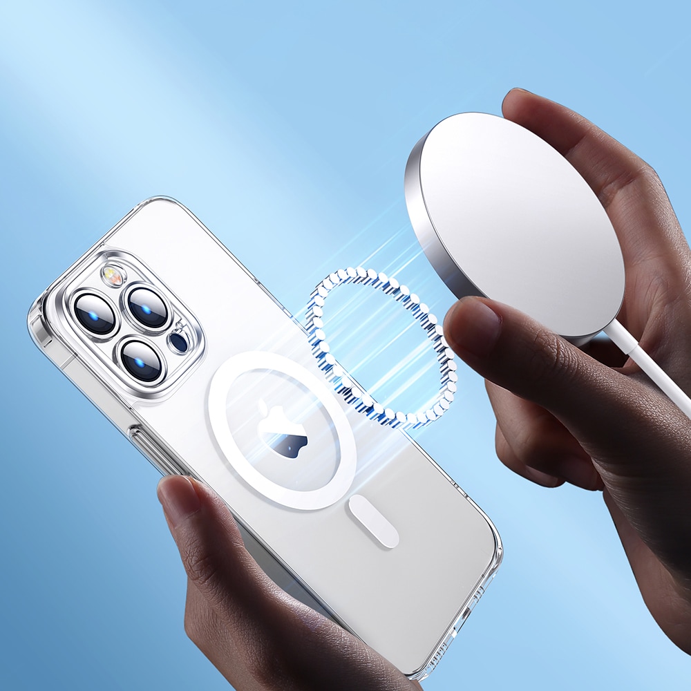 Joyroom 14D Magnetisk etui til iPhone 14 Plus, kompatibel med MagSafe, transparent (JR-14D7)