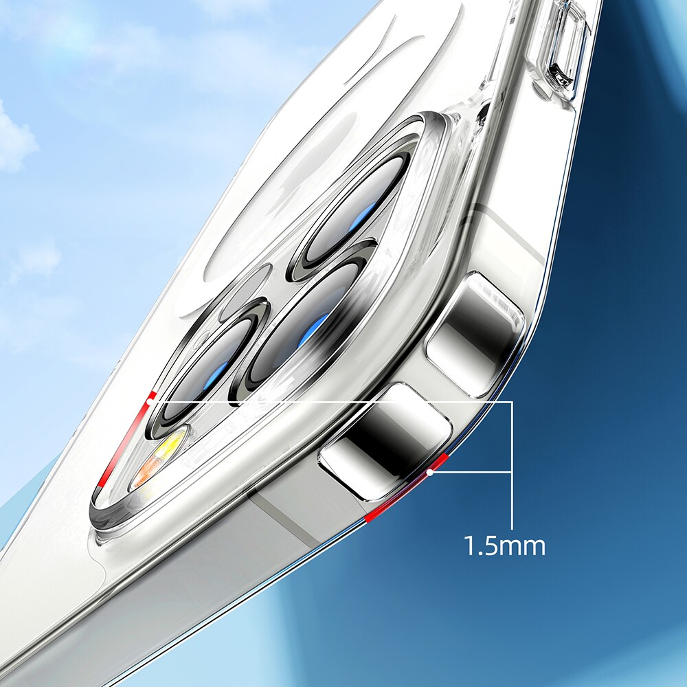 Joyroom 14D Magnetisk etui til iPhone 14 Plus, kompatibel med MagSafe, transparent (JR-14D7)