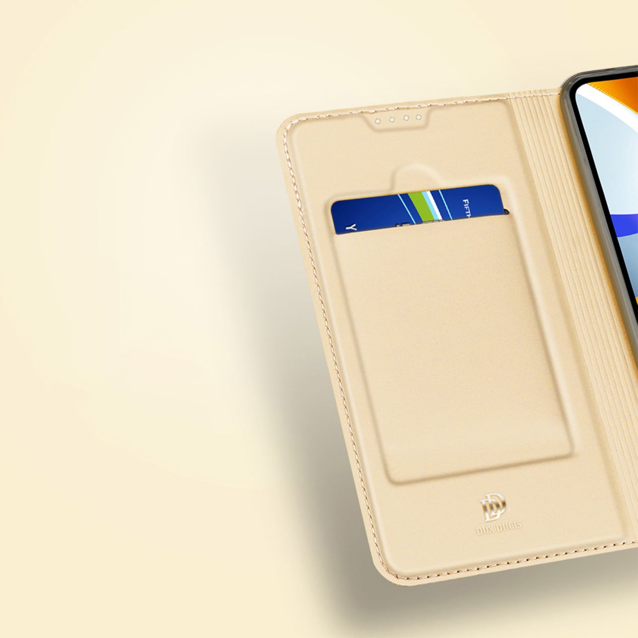 Dux Ducis Skin Pro-etui til Oppo Reno 8 flip cover card wallet stander sort