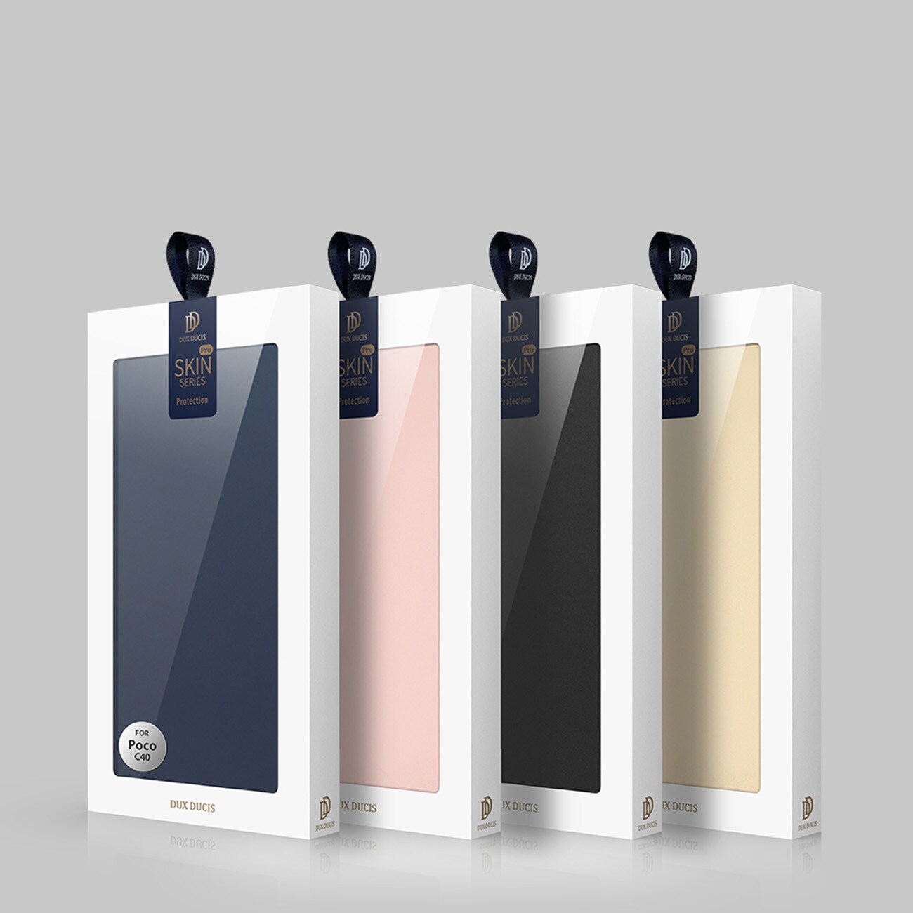 Dux Ducis Skin Pro-etui til Oppo Reno 8 Pro flip cover card wallet stand blå