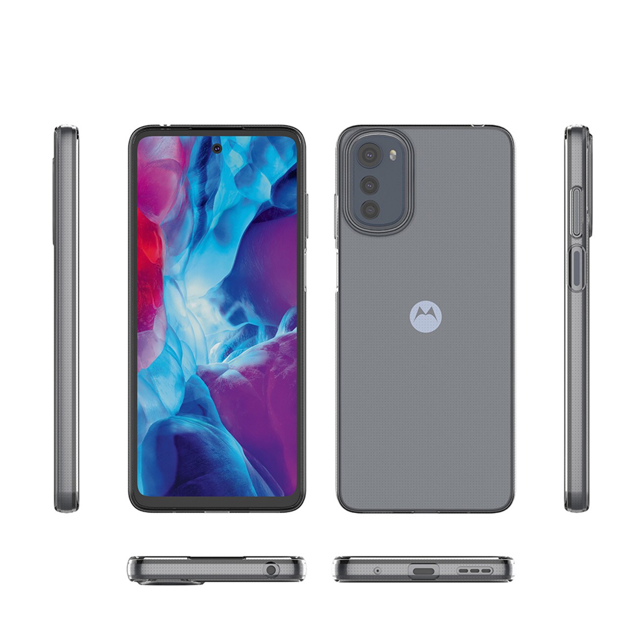 Ultraklart 0,5 mm etui til Motorola Moto E32 tyndt cover gennemsigtigt