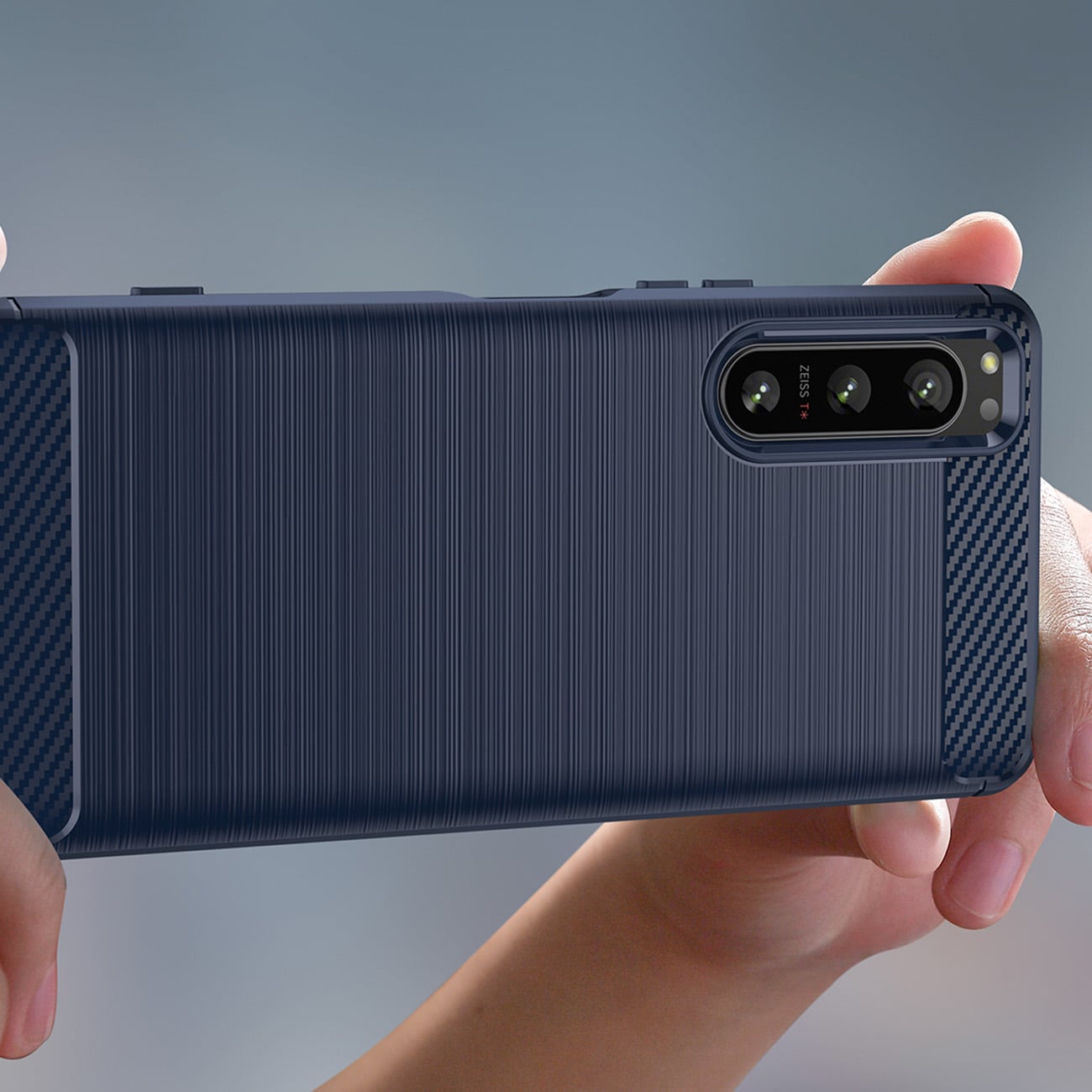 Thunder Case-etui til Realme C35 silikonepanseretui sort