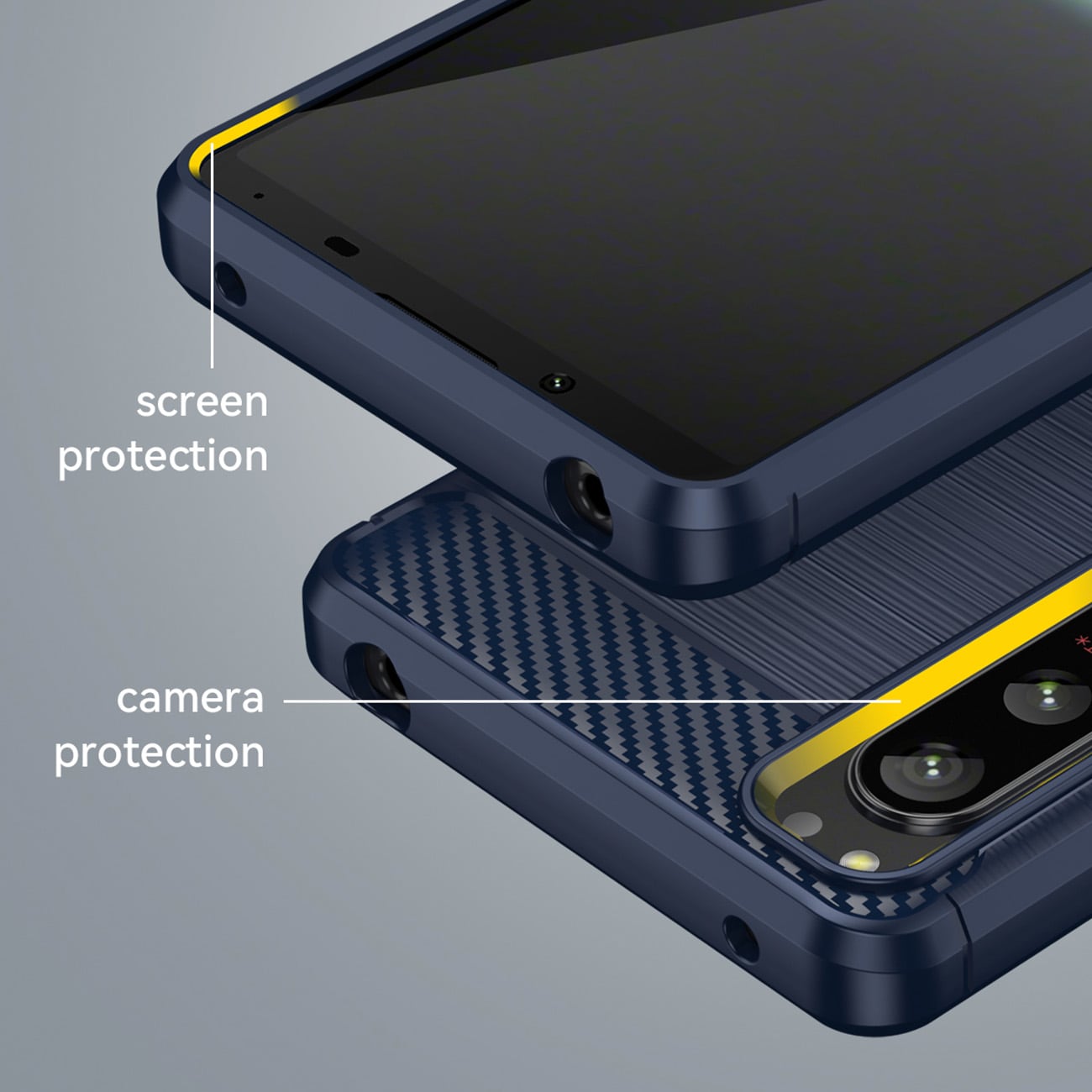 Thunder Case-etui til Realme C35 silikonepanseretui sort