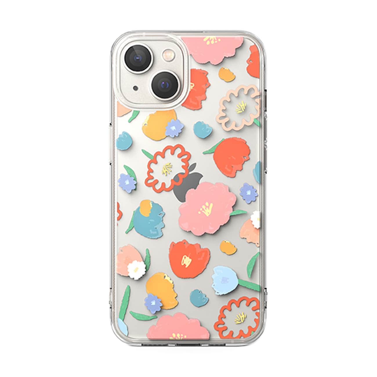 Ringke Fusion Armored Sleeve Cover til iPhone 14 Plus - Transparent Floral (FD637E31)