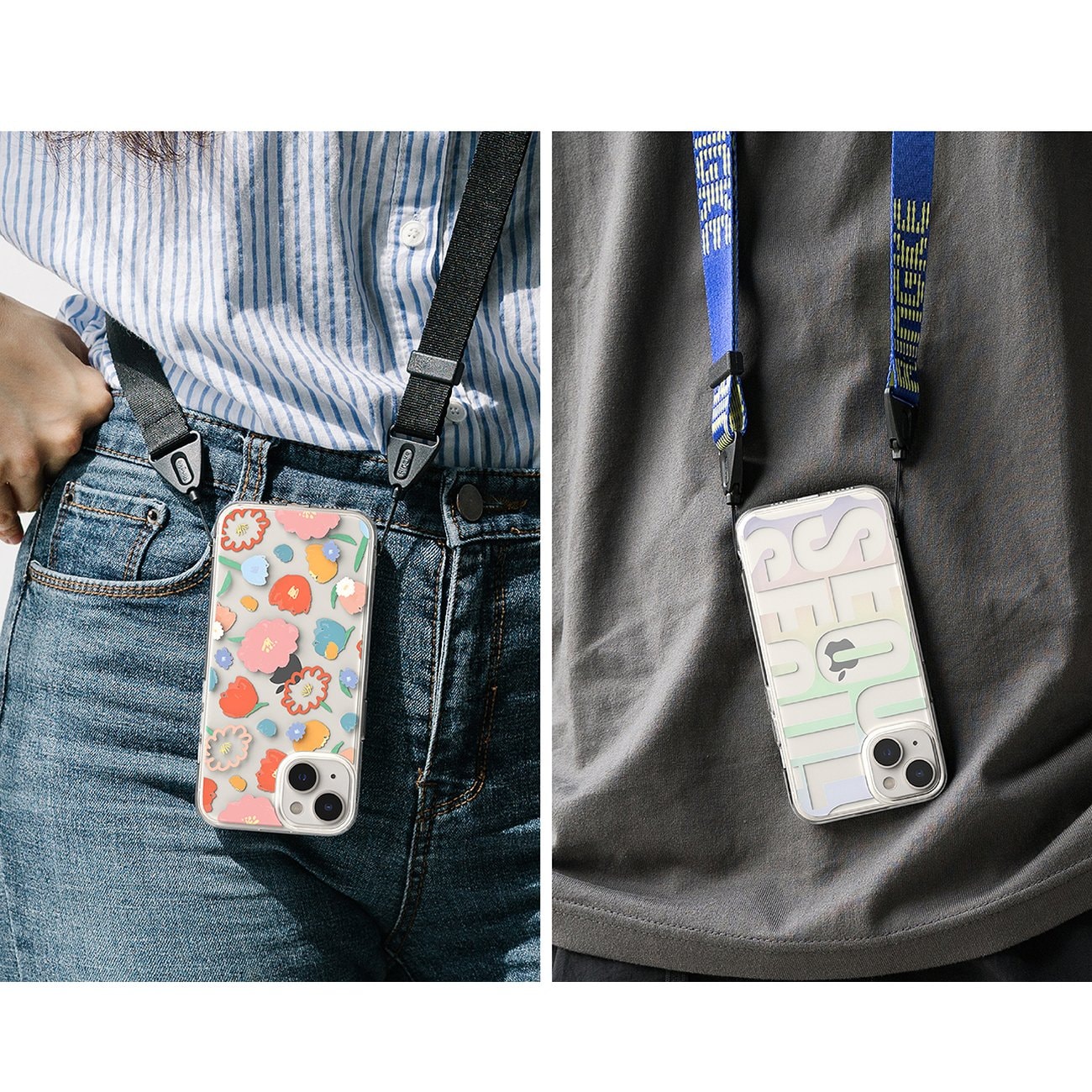 Ringke Fusion Armored Sleeve Cover til iPhone 14 Plus - Transparent Floral (FD637E31)