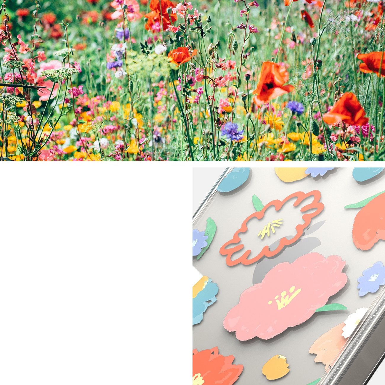 Ringke Fusion Armored Sleeve Cover til iPhone 14 Plus - Transparent Floral (FD637E31)