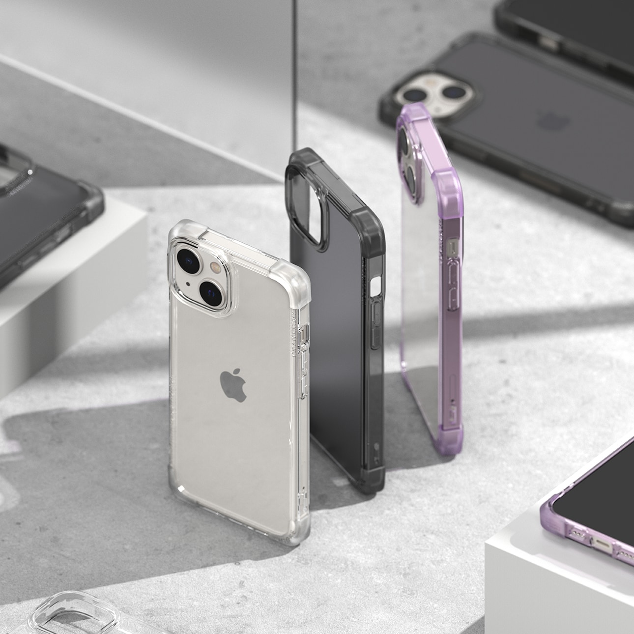 Ringke Fusion Bumper-etui til iPhone 14 Plus grå