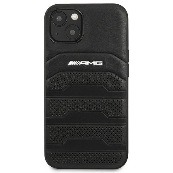 AMG AMHCP14MGSEBK iPhone 14 Plus 6,7" sort/sort hardcase Læderprægede linjer
