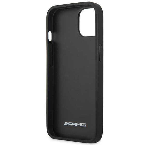 AMG AMHCP14MGSEBK iPhone 14 Plus 6,7" sort/sort hardcase Læderprægede linjer