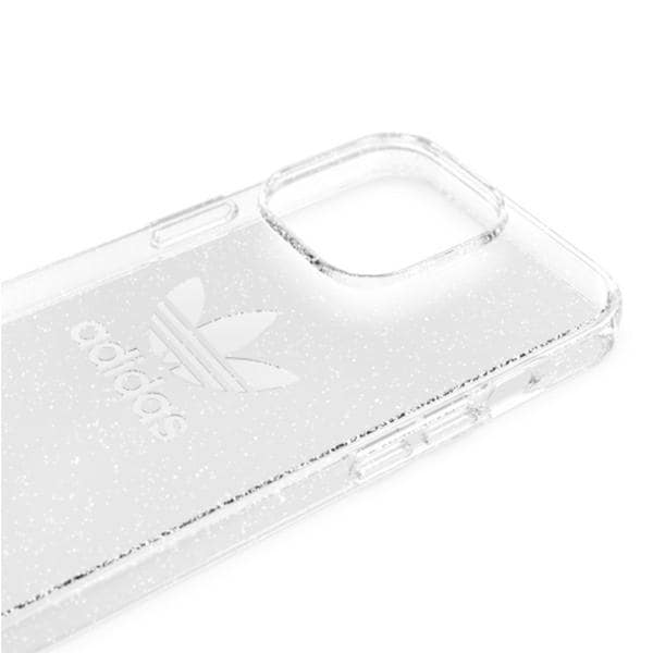 Adidas OR beskyttende klart etui med glitter til iPhone 13 Pro / iPhone 13 - gennemsigtig sølv