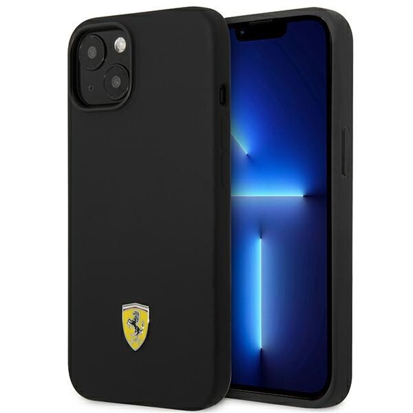 Ferrari FEHCP14SSIBBK iPhone 14 6,1" sort/sort hardcase Silikone Metal Logo