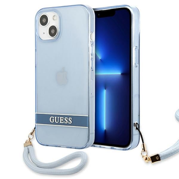 Guess GUHCP13SHTSGSB iPhone 13 mini 5,4" blå / blå hardcase Gennemsigtig Stap