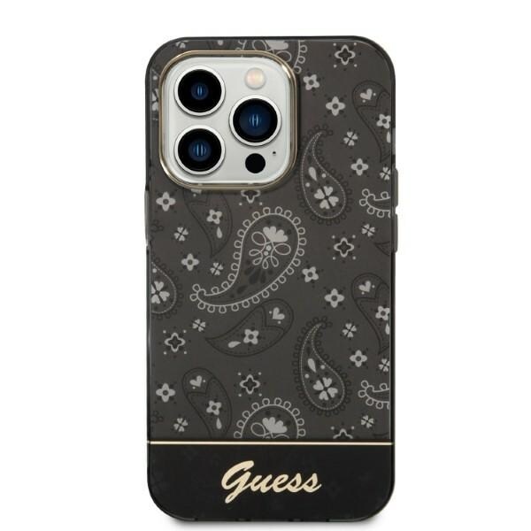 Guess Bandana Paisley iPhone 14 Pro 6,1" taske - sort