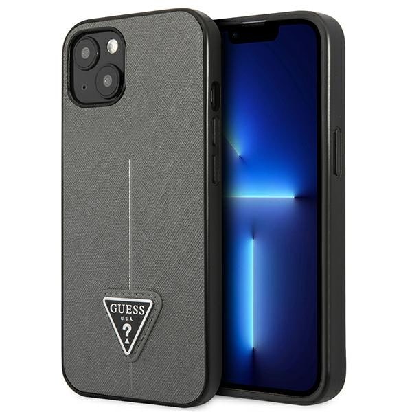 Guess GUHCP14MPSATLG iPhone 14 Plus 6,7" sølv/sølv hardcase SaffianoTriangle Logo
