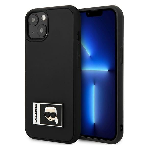 Karl Lagerfeld KLHCP13S3DKPK iPhone 13 mini 5,4" sort/sort hardcase Ikonik Patch