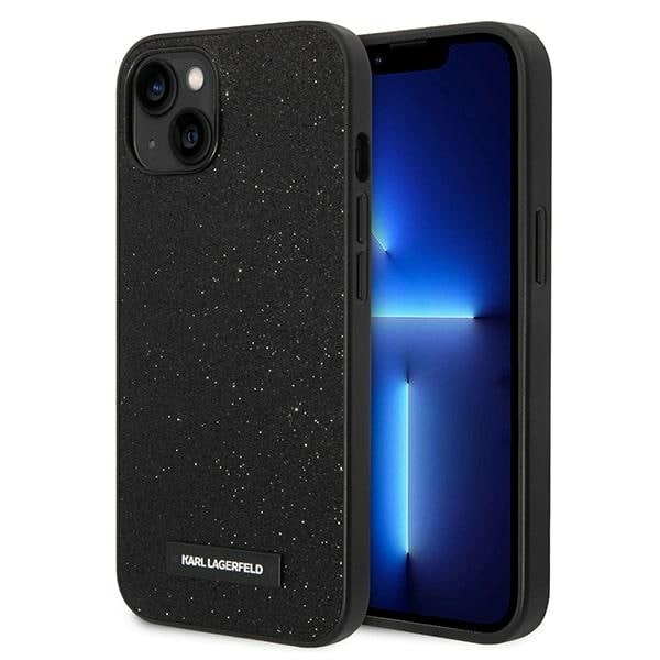 Karl Lagerfeld KLHCP14MG2ELK iPhone 14 Plus 6.7" hardcase sort/sort Glitter Plaque Logo