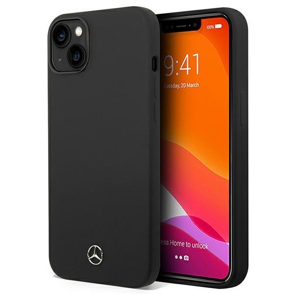 Mercedes Silikone Line-etui til iPhone 14 Plus - sort