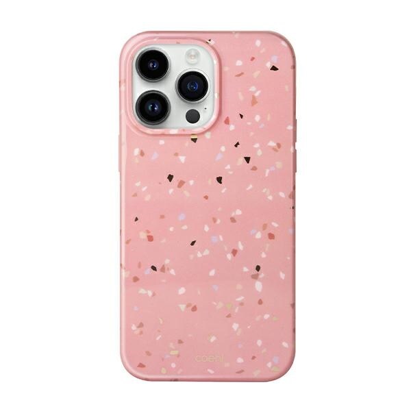 Uniq Coehl Terrazzo-etui til iPhone 14 Pro - pink