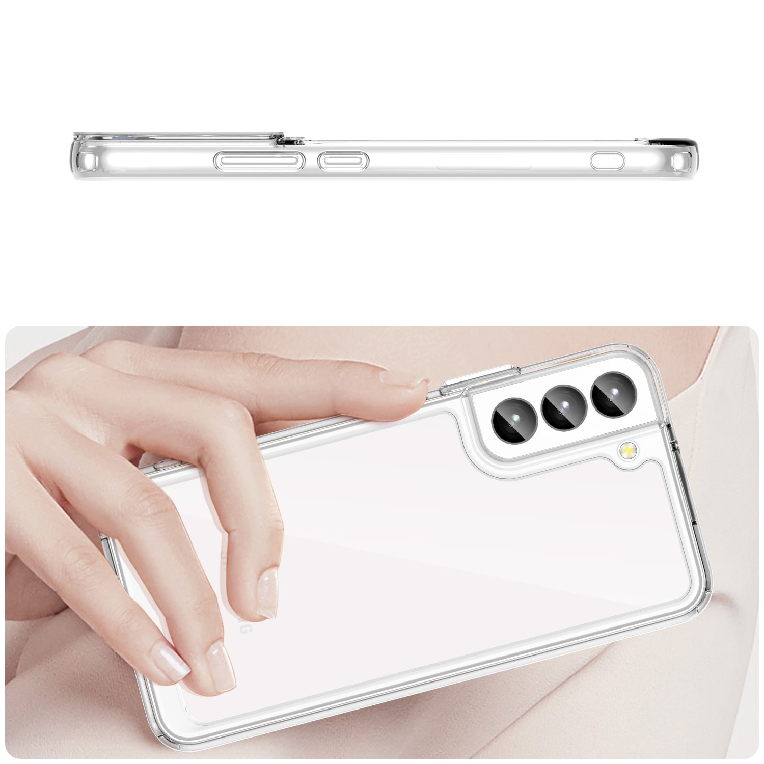 Outer Space Case til Samsung Galaxy S23+ cover med en fleksibel, gennemsigtig ramme