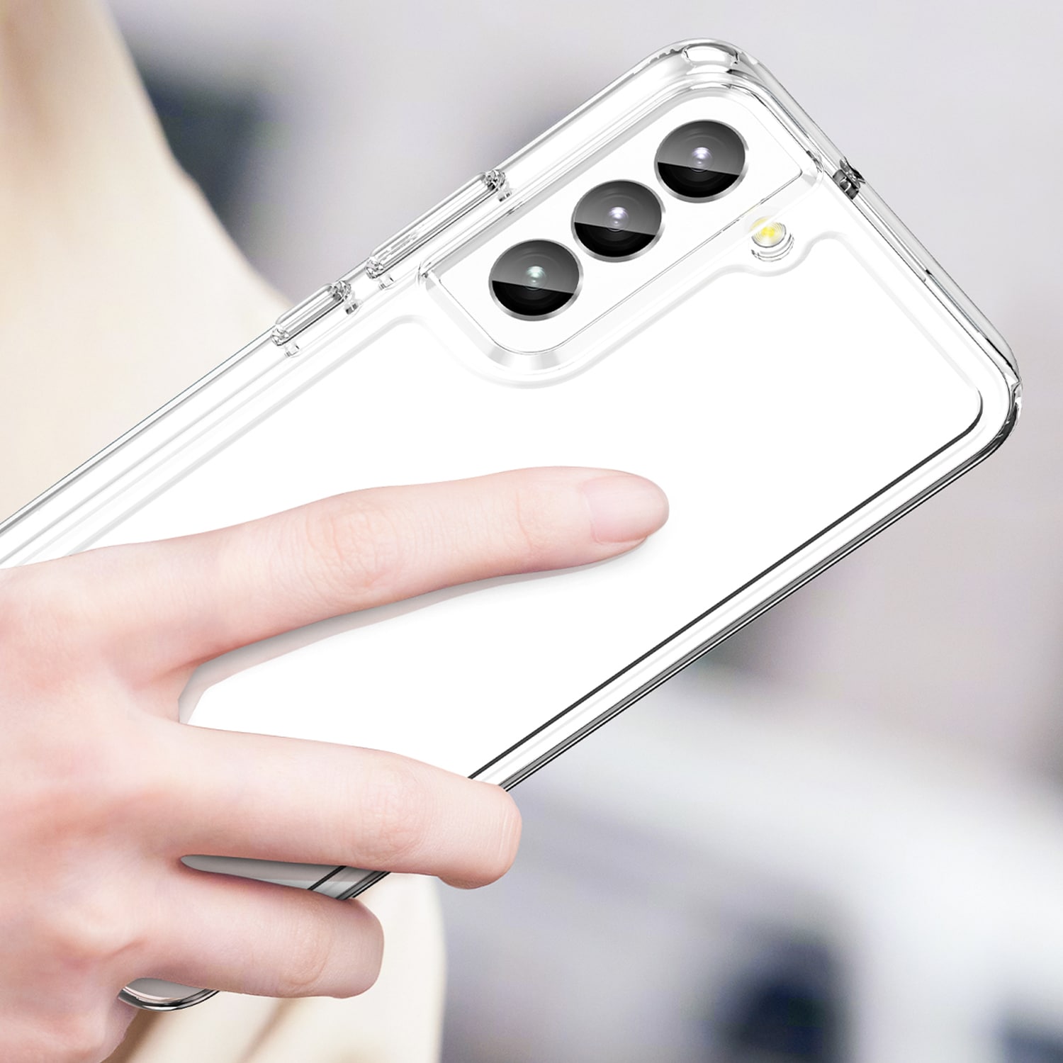 Outer Space Case til Samsung Galaxy S23+ cover med en fleksibel, gennemsigtig ramme