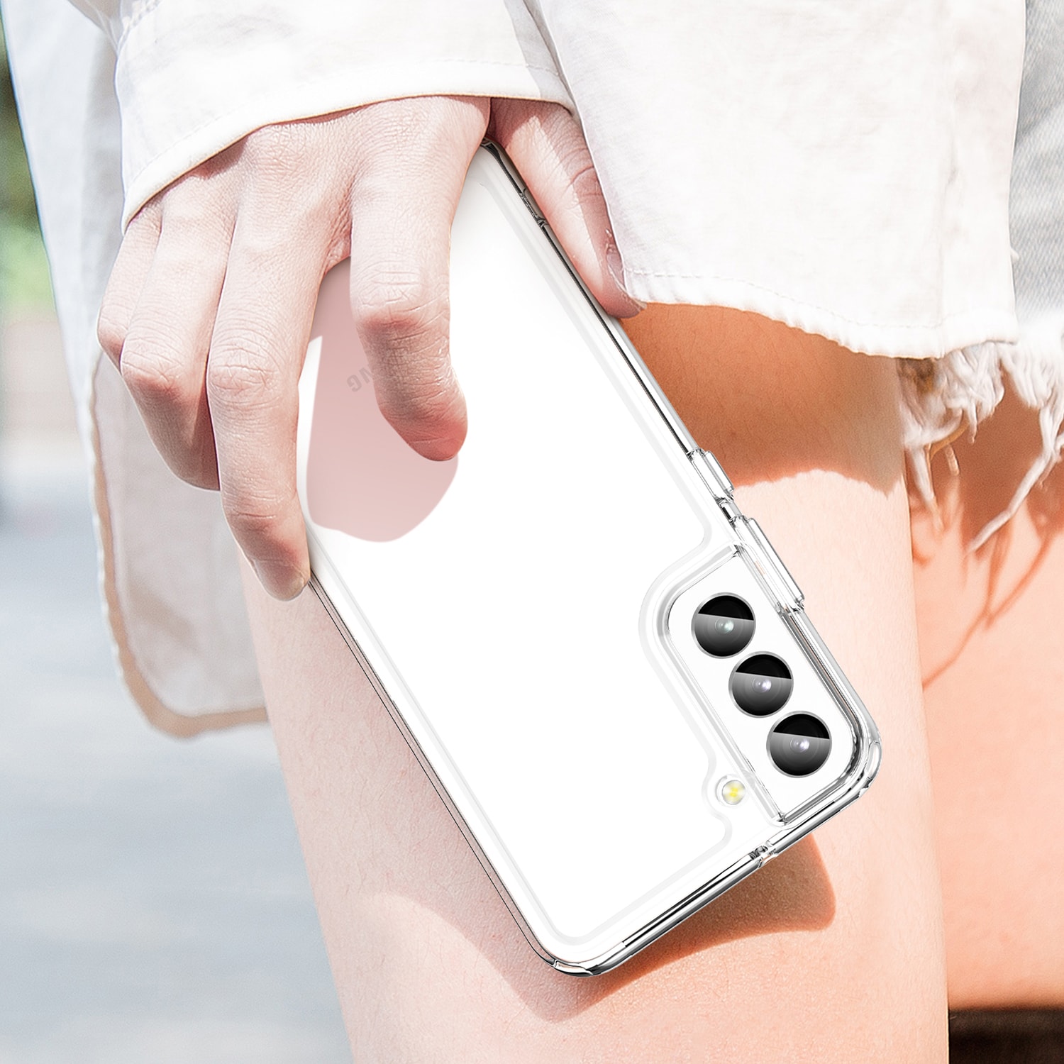 Outer Space Case til Samsung Galaxy S23+ cover med en fleksibel, gennemsigtig ramme
