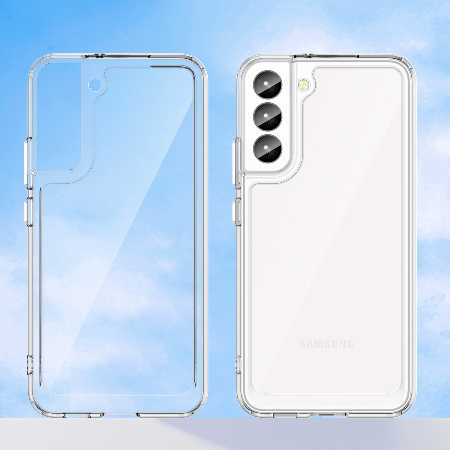 Outer Space Case til Samsung Galaxy S23+ cover med en fleksibel, gennemsigtig ramme