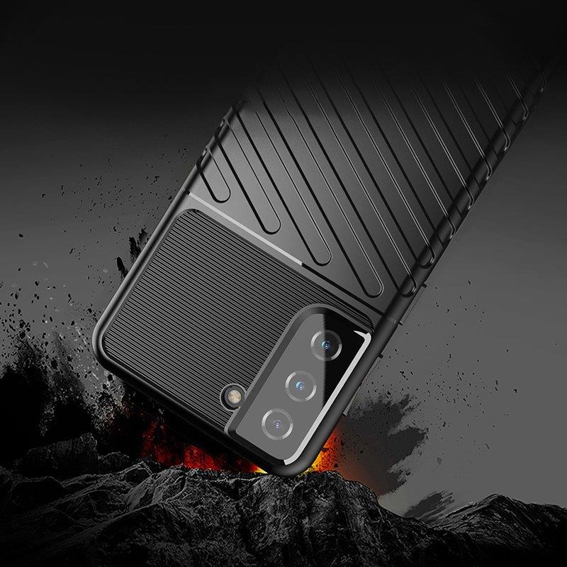 Thunder Case-etui til Samsung Galaxy S23+ silikonepanseretui blå