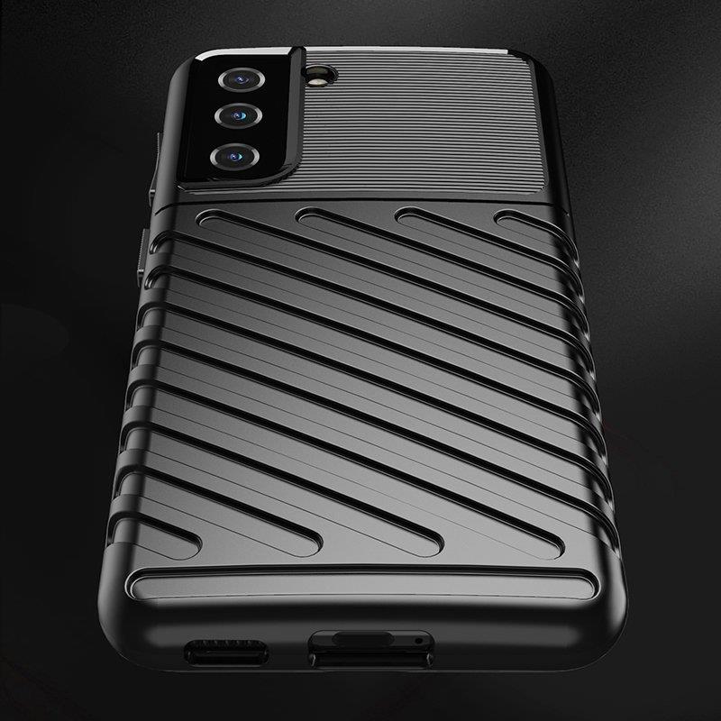 Thunder Case-etui til Samsung Galaxy S23+ silikonepanseretui blå