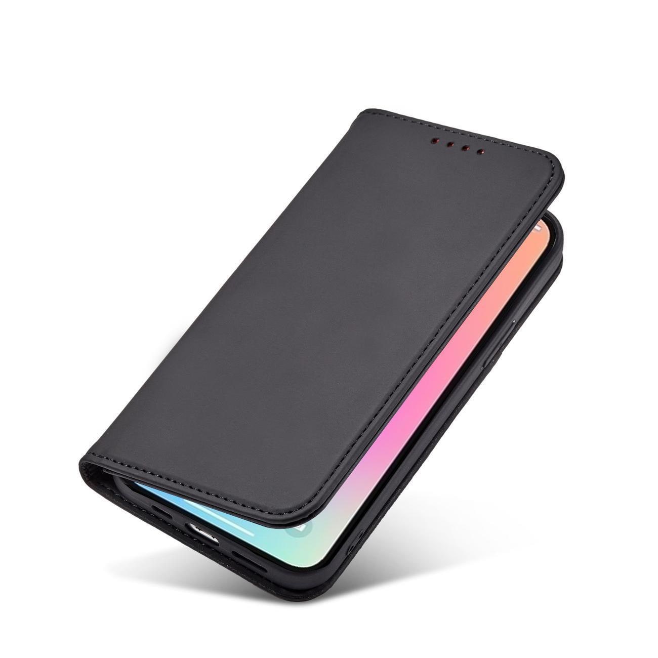Magnet Kortetui til Samsung Galaxy S23+ flip cover wallet stander sort