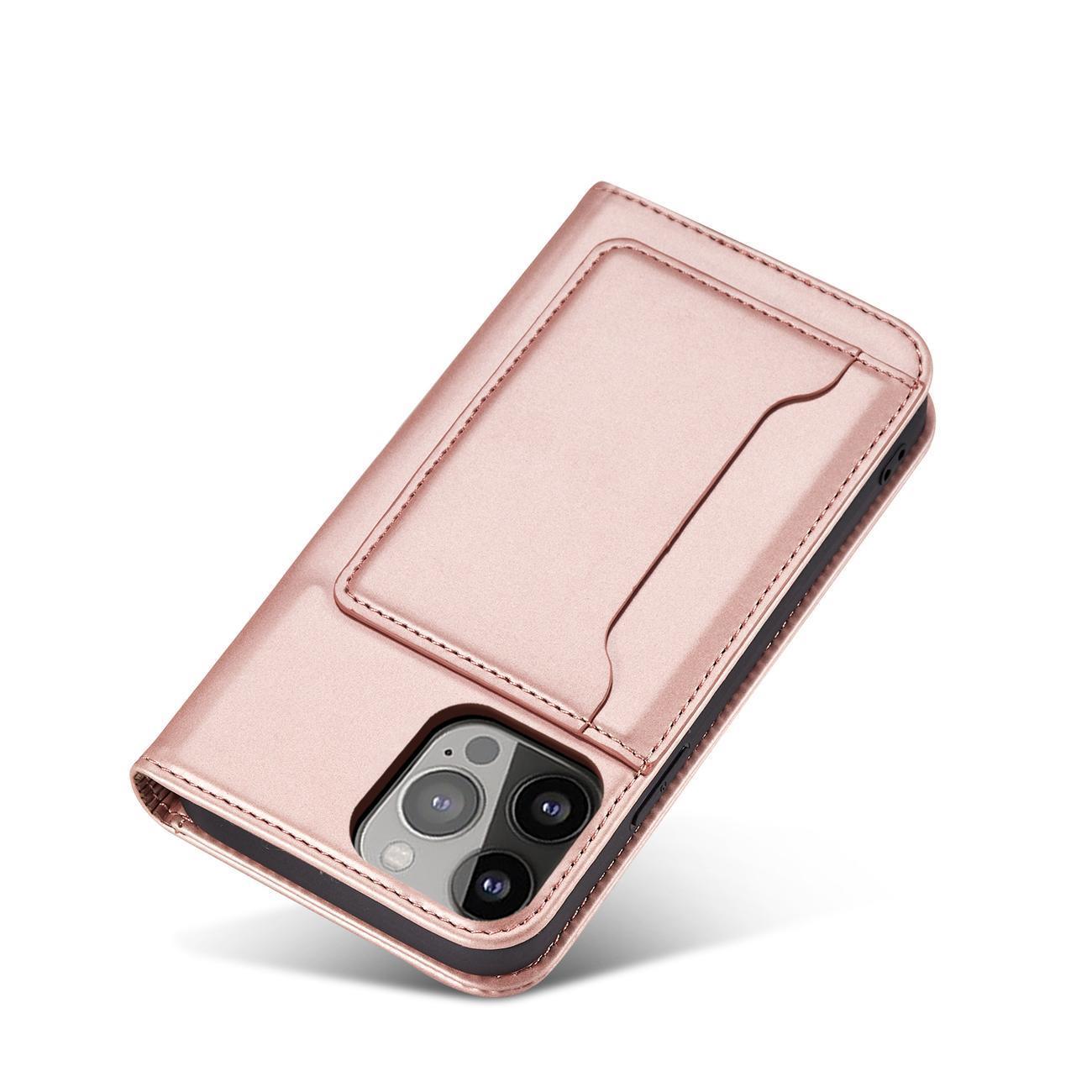 Magnet Kortetui til Samsung Galaxy S23+ flip cover wallet stand pink