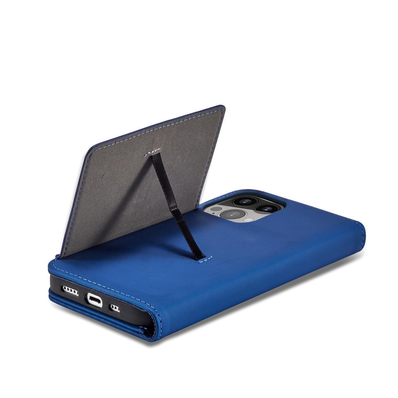 Magnet Kortetui til Samsung Galaxy S23 Ultra flip cover wallet stand blå